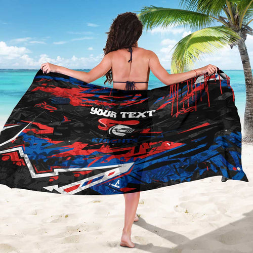 Personalized Newcastle Knights Sarong Graffiti Grunge Abstract Urban Street Style Design