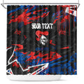 Personalized Newcastle Knights Shower Curtain Graffiti Grunge Abstract Urban Street Style Design