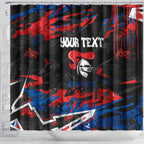Personalized Newcastle Knights Shower Curtain Graffiti Grunge Abstract Urban Street Style Design