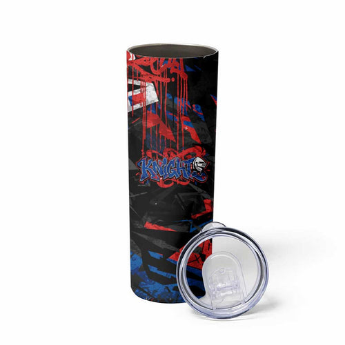 Personalized Newcastle Knights Skinny Tumbler Graffiti Grunge Abstract Urban Street Style Design
