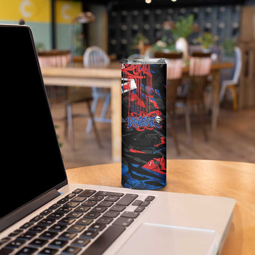 Personalized Newcastle Knights Skinny Tumbler Graffiti Grunge Abstract Urban Street Style Design