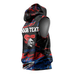 Personalized Newcastle Knights Sleeveless Hoodie Graffiti Grunge Abstract Urban Street Style Design