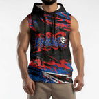 Personalized Newcastle Knights Sleeveless Hoodie Graffiti Grunge Abstract Urban Street Style Design