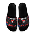 Personalized Newcastle Knights Slide Sandals Graffiti Grunge Abstract Urban Street Style Design