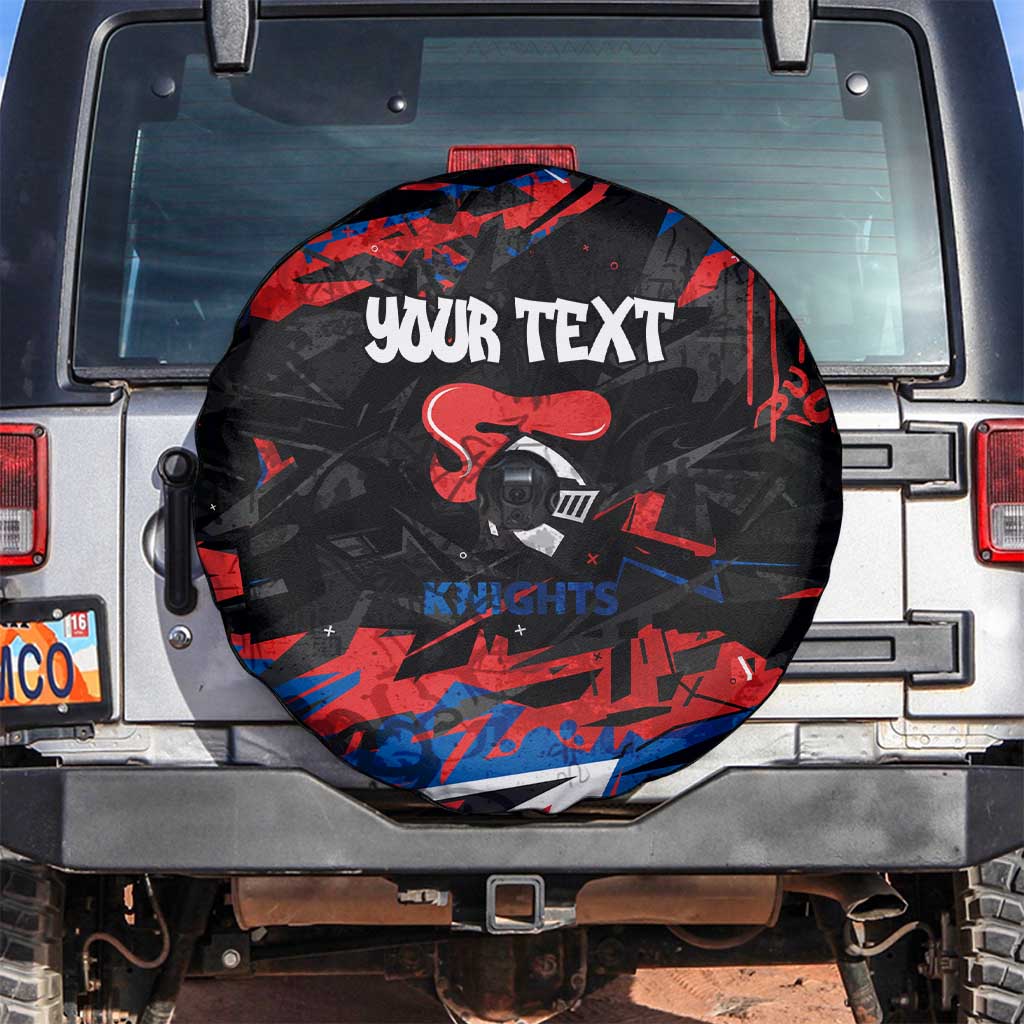 Personalized Newcastle Knights Spare Tire Cover Graffiti Grunge Abstract Urban Street Style Design
