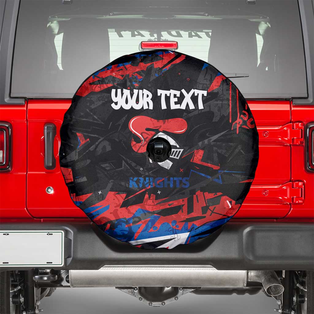 Personalized Newcastle Knights Spare Tire Cover Graffiti Grunge Abstract Urban Street Style Design