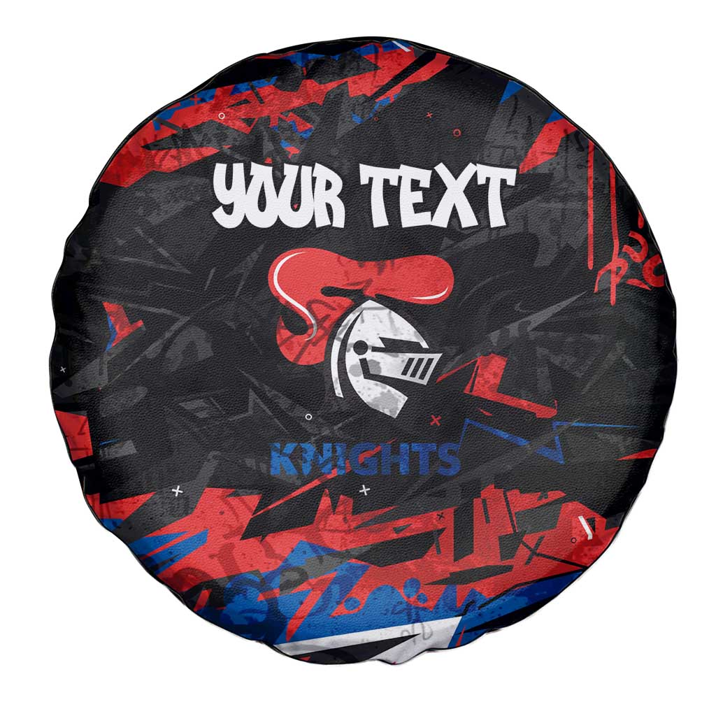 Personalized Newcastle Knights Spare Tire Cover Graffiti Grunge Abstract Urban Street Style Design