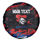Personalized Newcastle Knights Spare Tire Cover Graffiti Grunge Abstract Urban Street Style Design
