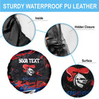 Personalized Newcastle Knights Spare Tire Cover Graffiti Grunge Abstract Urban Street Style Design