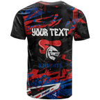 Personalized Newcastle Knights T Shirt Graffiti Grunge Abstract Urban Street Style Design