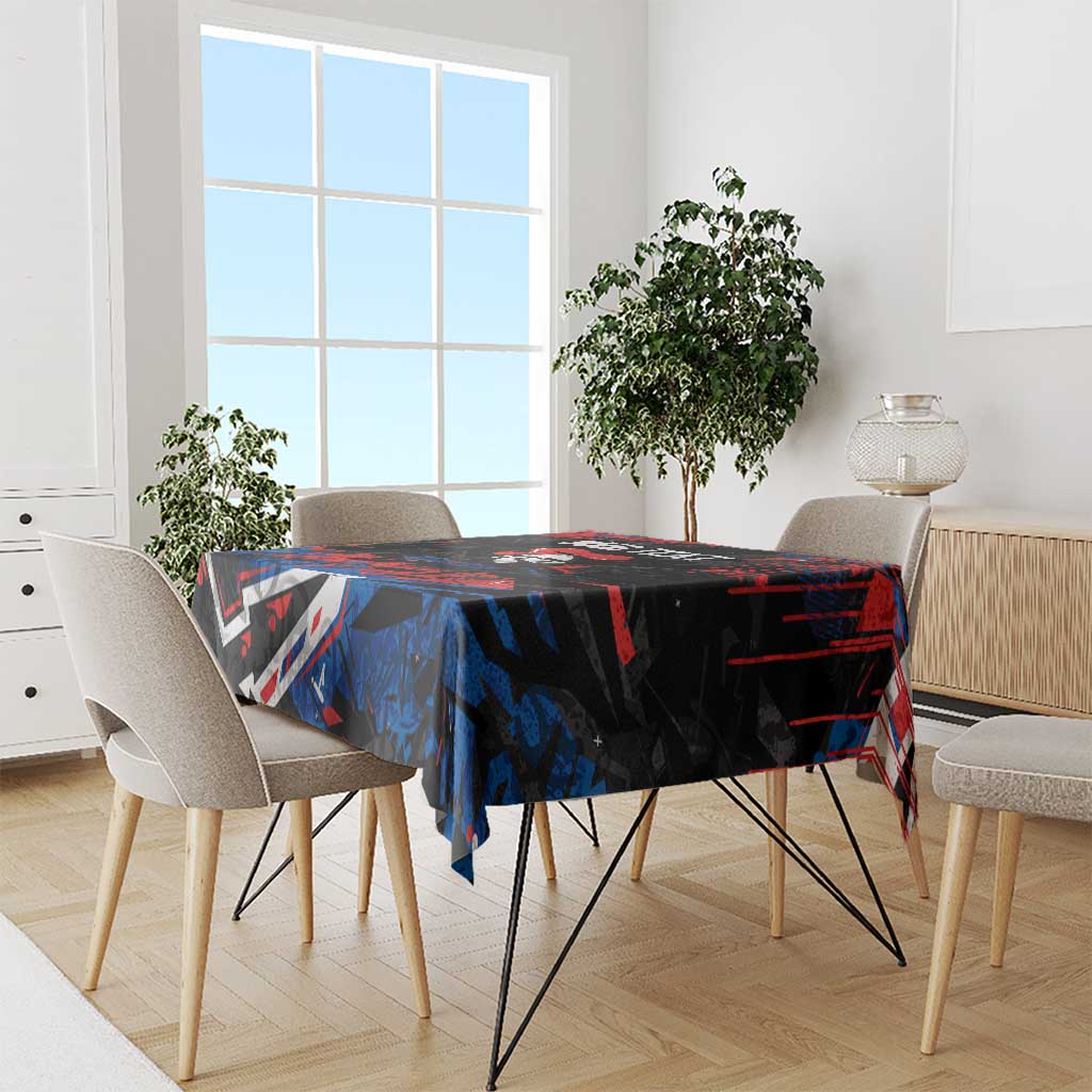 Personalized Newcastle Knights Tablecloth Graffiti Grunge Abstract Urban Street Style Design