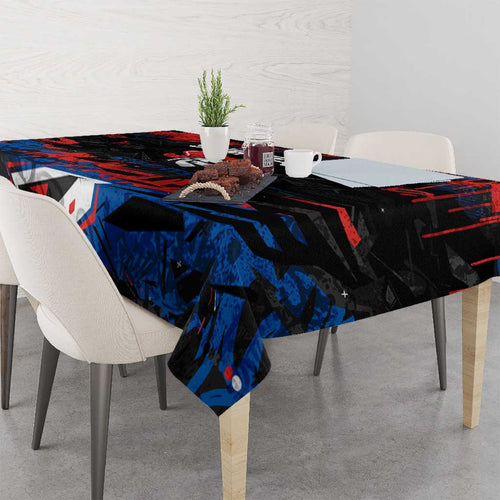Personalized Newcastle Knights Tablecloth Graffiti Grunge Abstract Urban Street Style Design