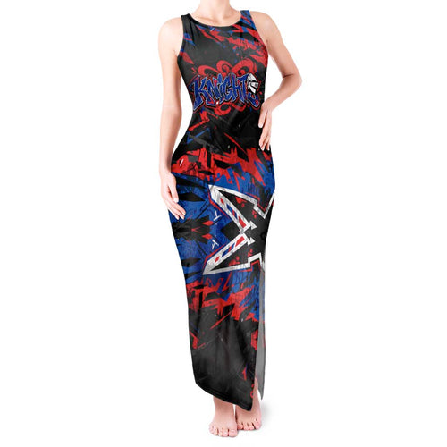 Personalized Newcastle Knights Tank Maxi Dress Graffiti Grunge Abstract Urban Street Style Design