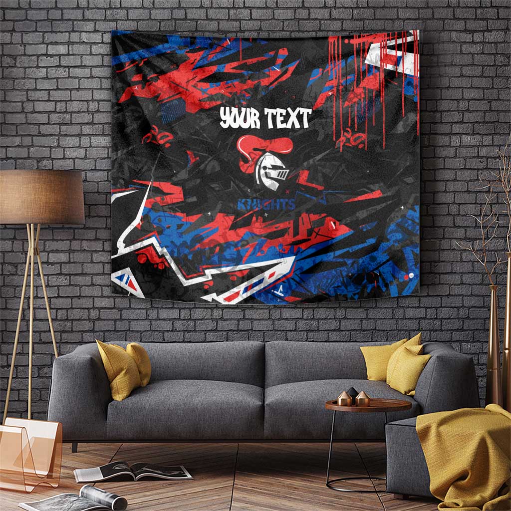Personalized Newcastle Knights Tapestry Graffiti Grunge Abstract Urban Street Style Design