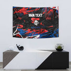 Personalized Newcastle Knights Tapestry Graffiti Grunge Abstract Urban Street Style Design
