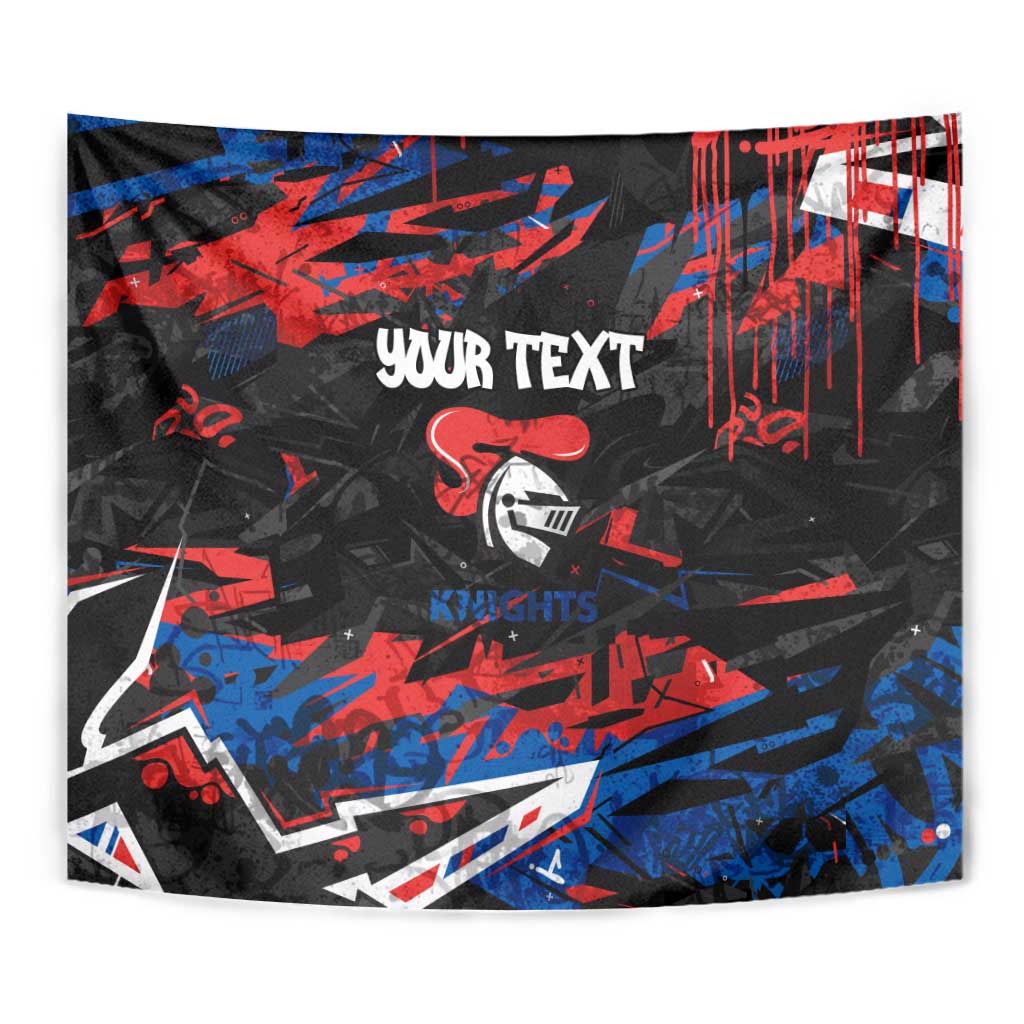 Personalized Newcastle Knights Tapestry Graffiti Grunge Abstract Urban Street Style Design