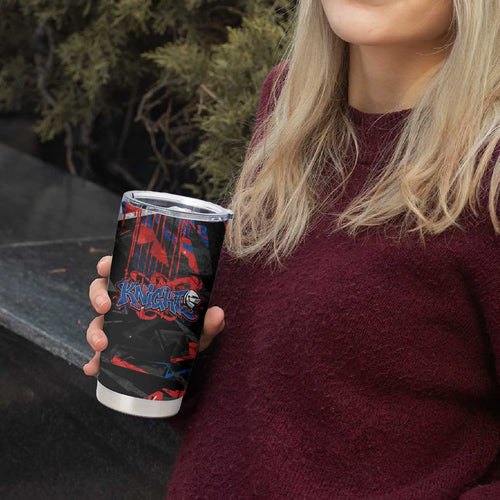 Personalized Newcastle Knights Tumbler Cup Graffiti Grunge Abstract Urban Street Style Design