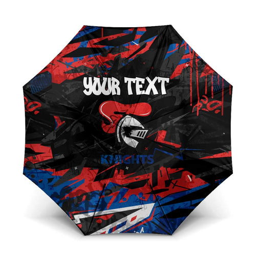 Personalized Newcastle Knights Umbrella Graffiti Grunge Abstract Urban Street Style Design