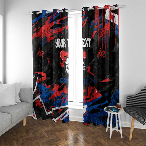 Personalized Newcastle Knights Window Curtain Graffiti Grunge Abstract Urban Street Style Design