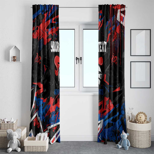 Personalized Newcastle Knights Window Curtain Graffiti Grunge Abstract Urban Street Style Design
