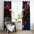 Personalized Newcastle Knights Window Curtain Graffiti Grunge Abstract Urban Street Style Design
