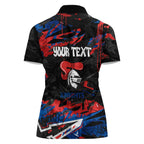 Personalized Newcastle Knights Women Polo Shirt Graffiti Grunge Abstract Urban Street Style Design