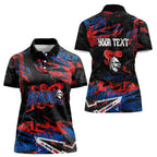 Personalized Newcastle Knights Women Polo Shirt Graffiti Grunge Abstract Urban Street Style Design
