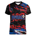 Personalized Newcastle Knights Women V-Neck T-Shirt Graffiti Grunge Abstract Urban Street Style Design