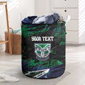 Personalized New Zealand Warriors Laundry Basket Graffiti Grunge Abstract Urban Street Style Design