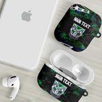 Personalized New Zealand Warriors AirPods Case Graffiti Grunge Abstract Urban Street Style Design