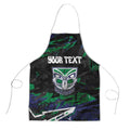 Personalized New Zealand Warriors Apron Graffiti Grunge Abstract Urban Street Style Design