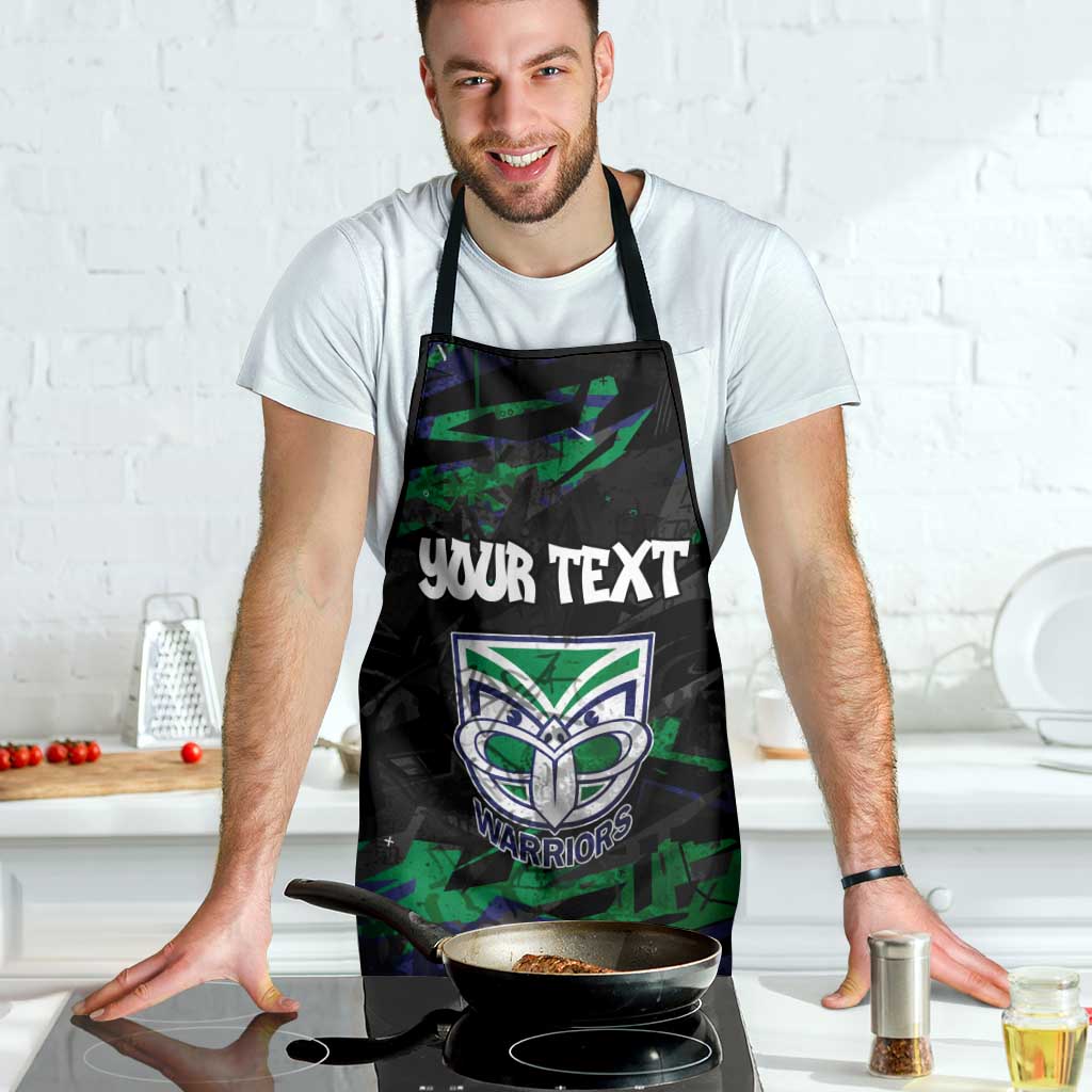 Personalized New Zealand Warriors Apron Graffiti Grunge Abstract Urban Street Style Design