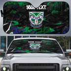 Personalized New Zealand Warriors Auto Sun Shade Graffiti Grunge Abstract Urban Street Style Design