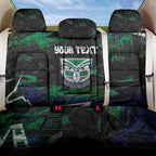 Personalized New Zealand Warriors Back Car Seat Cover Graffiti Grunge Abstract Urban Street Style Design