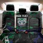Personalized New Zealand Warriors Back Car Seat Cover Graffiti Grunge Abstract Urban Street Style Design