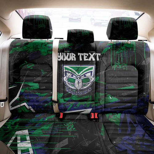Personalized New Zealand Warriors Back Car Seat Cover Graffiti Grunge Abstract Urban Street Style Design