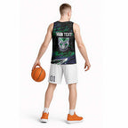 Personalized New Zealand Warriors Basketball Jersey Graffiti Grunge Abstract Urban Street Style Design