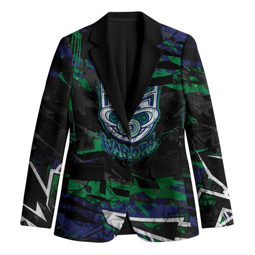 Personalized New Zealand Warriors Blazer Graffiti Grunge Abstract Urban Street Style Design