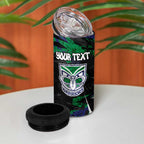 Personalized New Zealand Warriors 4 in 1 Can Cooler Tumbler Graffiti Grunge Abstract Urban Street Style Design