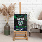 Personalized New Zealand Warriors Canvas Wall Art Graffiti Grunge Abstract Urban Street Style Design