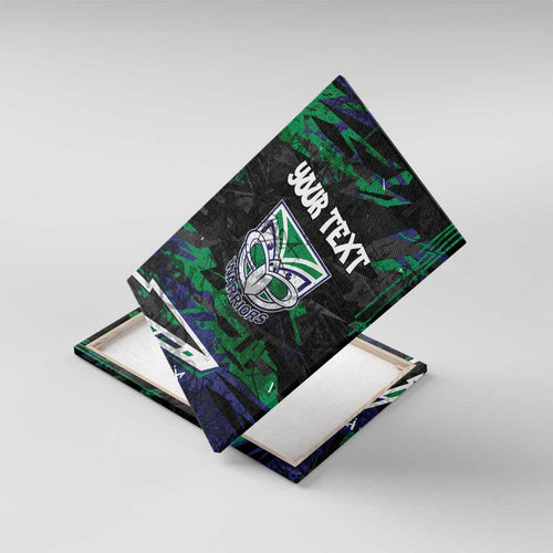 Personalized New Zealand Warriors Canvas Wall Art Graffiti Grunge Abstract Urban Street Style Design