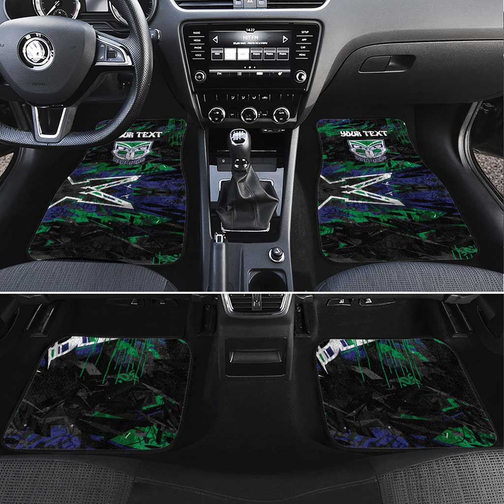 Personalized New Zealand Warriors Car Mats Graffiti Grunge Abstract Urban Street Style Design