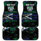 Personalized New Zealand Warriors Car Mats Graffiti Grunge Abstract Urban Street Style Design