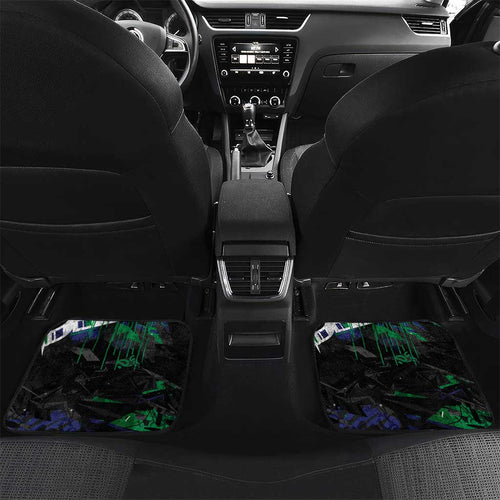 Personalized New Zealand Warriors Car Mats Graffiti Grunge Abstract Urban Street Style Design