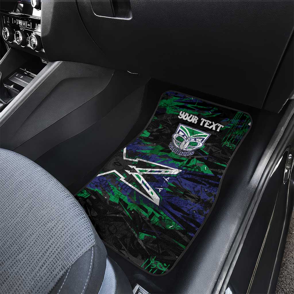 Personalized New Zealand Warriors Car Mats Graffiti Grunge Abstract Urban Street Style Design