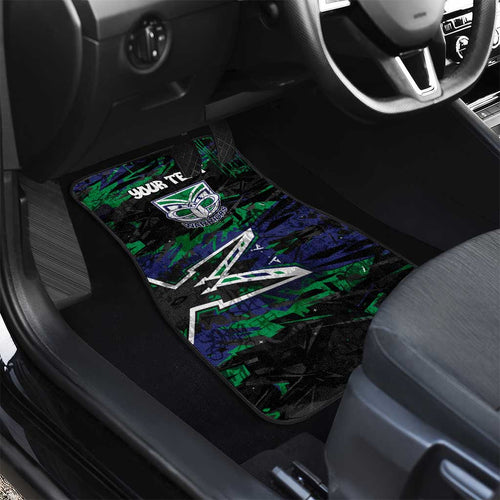 Personalized New Zealand Warriors Car Mats Graffiti Grunge Abstract Urban Street Style Design