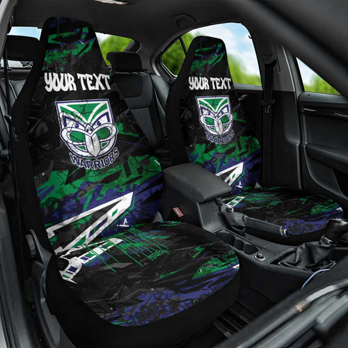 Personalized New Zealand Warriors Car Seat Cover Graffiti Grunge Abstract Urban Street Style Design