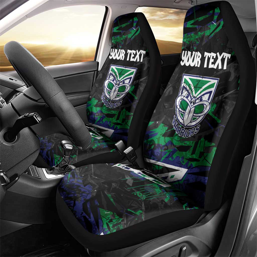 Personalized New Zealand Warriors Car Seat Cover Graffiti Grunge Abstract Urban Street Style Design