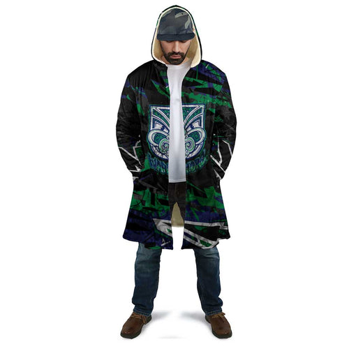 Personalized New Zealand Warriors Cloak Graffiti Grunge Abstract Urban Street Style Design