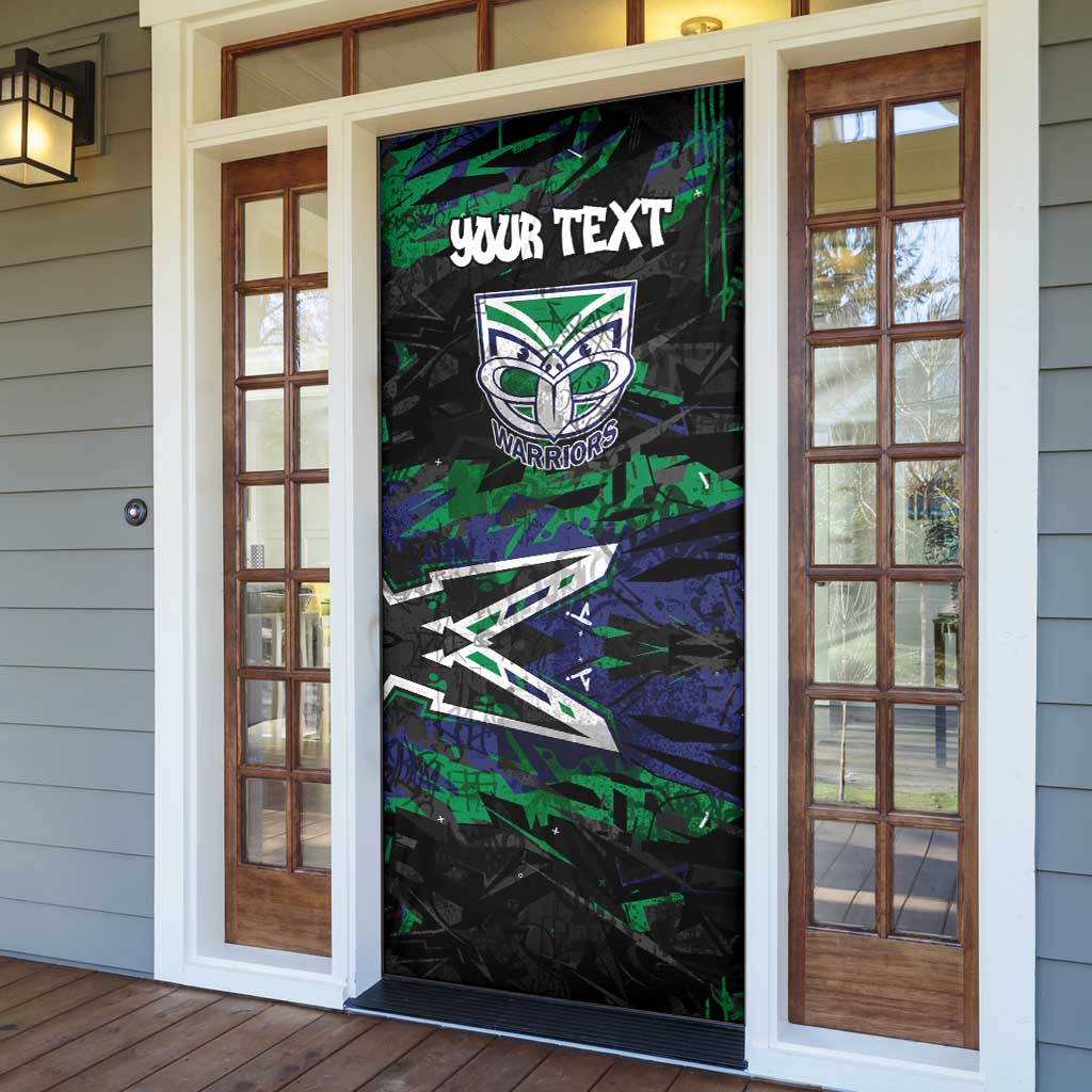 Personalized New Zealand Warriors Door Cover Graffiti Grunge Abstract Urban Street Style Design